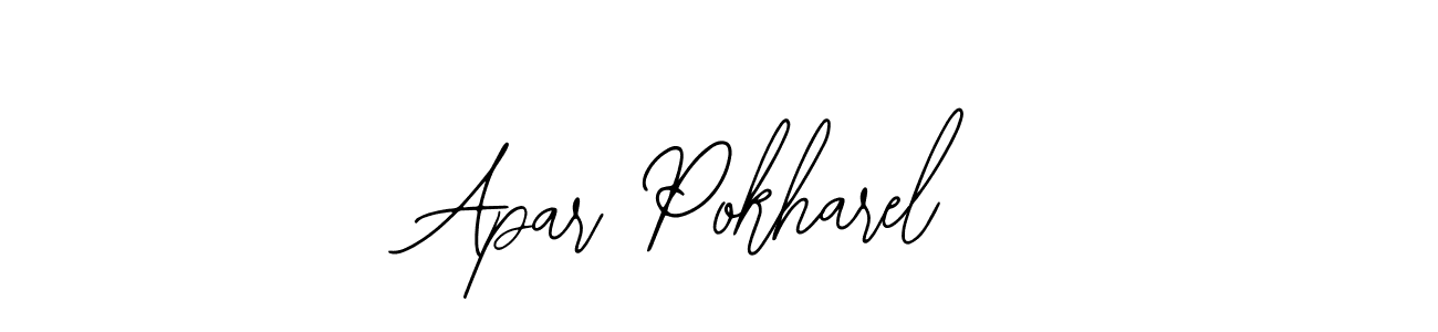 Make a beautiful signature design for name Apar Pokharel. With this signature (Bearetta-2O07w) style, you can create a handwritten signature for free. Apar Pokharel signature style 12 images and pictures png