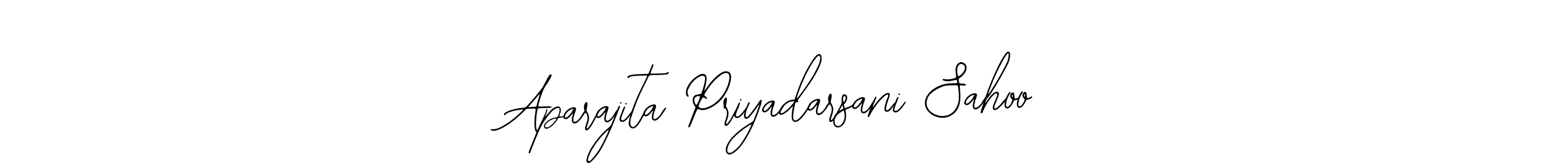 You should practise on your own different ways (Bearetta-2O07w) to write your name (Aparajita Priyadarsani Sahoo) in signature. don't let someone else do it for you. Aparajita Priyadarsani Sahoo signature style 12 images and pictures png