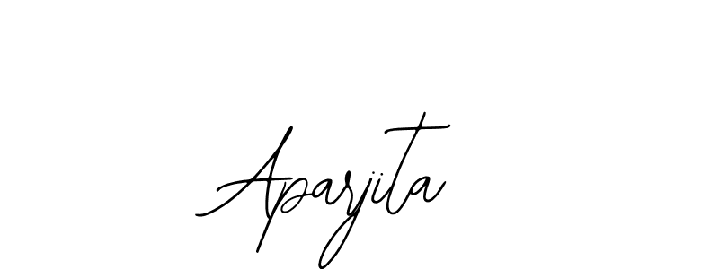 How to make Aparjita name signature. Use Bearetta-2O07w style for creating short signs online. This is the latest handwritten sign. Aparjita signature style 12 images and pictures png