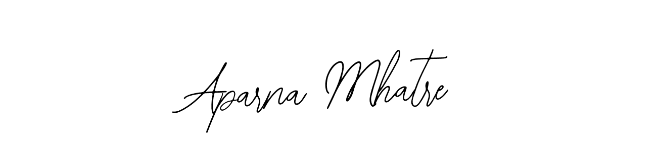 You should practise on your own different ways (Bearetta-2O07w) to write your name (Aparna Mhatre) in signature. don't let someone else do it for you. Aparna Mhatre signature style 12 images and pictures png