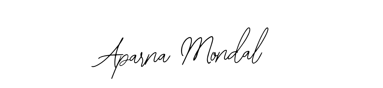 How to make Aparna Mondal name signature. Use Bearetta-2O07w style for creating short signs online. This is the latest handwritten sign. Aparna Mondal signature style 12 images and pictures png