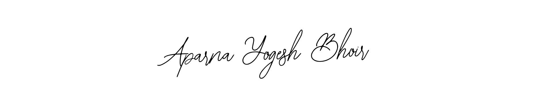 Also You can easily find your signature by using the search form. We will create Aparna Yogesh Bhoir name handwritten signature images for you free of cost using Bearetta-2O07w sign style. Aparna Yogesh Bhoir signature style 12 images and pictures png