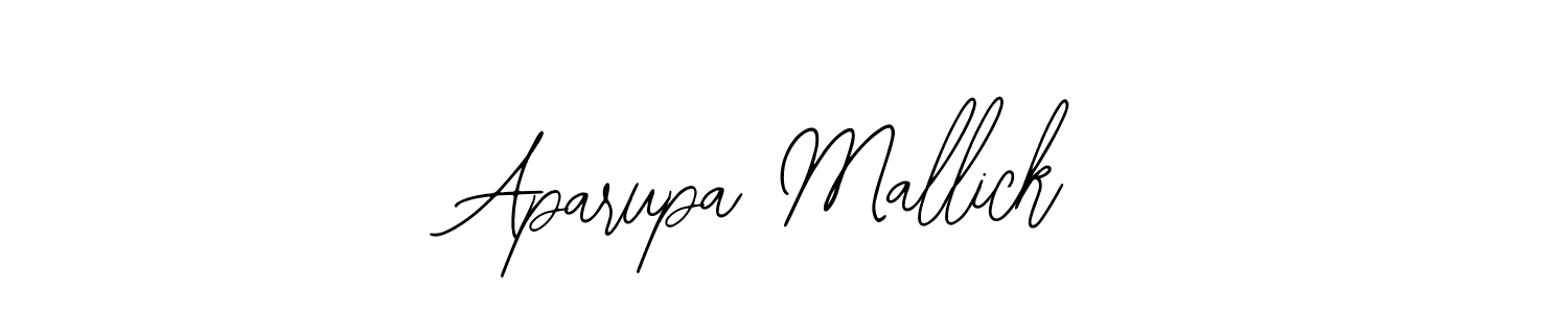 How to make Aparupa Mallick name signature. Use Bearetta-2O07w style for creating short signs online. This is the latest handwritten sign. Aparupa Mallick signature style 12 images and pictures png