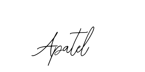 How to make Apatel signature? Bearetta-2O07w is a professional autograph style. Create handwritten signature for Apatel name. Apatel signature style 12 images and pictures png