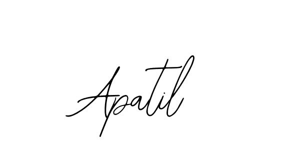 Use a signature maker to create a handwritten signature online. With this signature software, you can design (Bearetta-2O07w) your own signature for name Apatil. Apatil signature style 12 images and pictures png