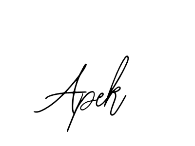 Use a signature maker to create a handwritten signature online. With this signature software, you can design (Bearetta-2O07w) your own signature for name Apek. Apek signature style 12 images and pictures png