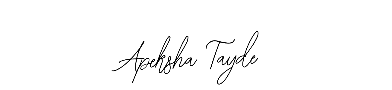 Also You can easily find your signature by using the search form. We will create Apeksha Tayde name handwritten signature images for you free of cost using Bearetta-2O07w sign style. Apeksha Tayde signature style 12 images and pictures png