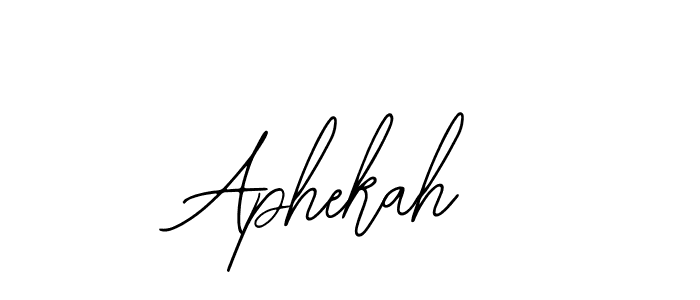 Design your own signature with our free online signature maker. With this signature software, you can create a handwritten (Bearetta-2O07w) signature for name Aphekah. Aphekah signature style 12 images and pictures png