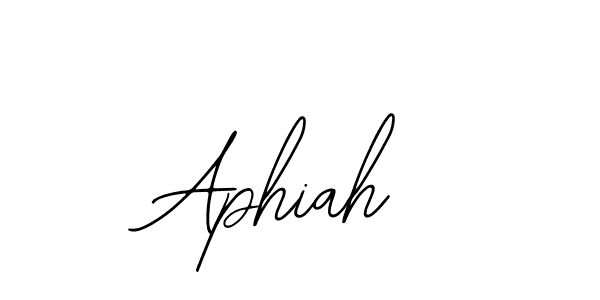 How to make Aphiah name signature. Use Bearetta-2O07w style for creating short signs online. This is the latest handwritten sign. Aphiah signature style 12 images and pictures png