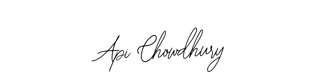 You should practise on your own different ways (Bearetta-2O07w) to write your name (Api Chowdhury) in signature. don't let someone else do it for you. Api Chowdhury signature style 12 images and pictures png