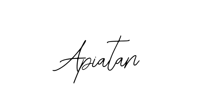 You should practise on your own different ways (Bearetta-2O07w) to write your name (Apiatan) in signature. don't let someone else do it for you. Apiatan signature style 12 images and pictures png