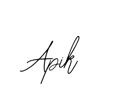 You should practise on your own different ways (Bearetta-2O07w) to write your name (Apik) in signature. don't let someone else do it for you. Apik signature style 12 images and pictures png