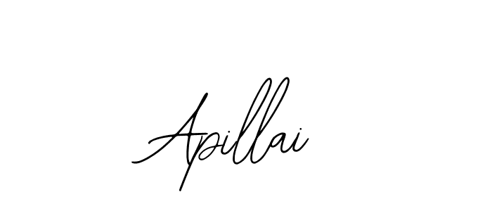 Design your own signature with our free online signature maker. With this signature software, you can create a handwritten (Bearetta-2O07w) signature for name Apillai. Apillai signature style 12 images and pictures png