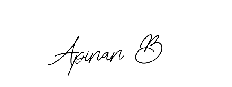 You should practise on your own different ways (Bearetta-2O07w) to write your name (Apinan B) in signature. don't let someone else do it for you. Apinan B signature style 12 images and pictures png