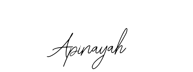 How to make Apinayah signature? Bearetta-2O07w is a professional autograph style. Create handwritten signature for Apinayah name. Apinayah signature style 12 images and pictures png