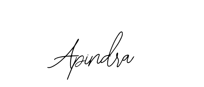 How to make Apindra name signature. Use Bearetta-2O07w style for creating short signs online. This is the latest handwritten sign. Apindra signature style 12 images and pictures png