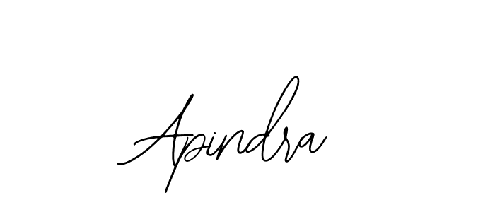 How to make Apindra name signature. Use Bearetta-2O07w style for creating short signs online. This is the latest handwritten sign. Apindra signature style 12 images and pictures png