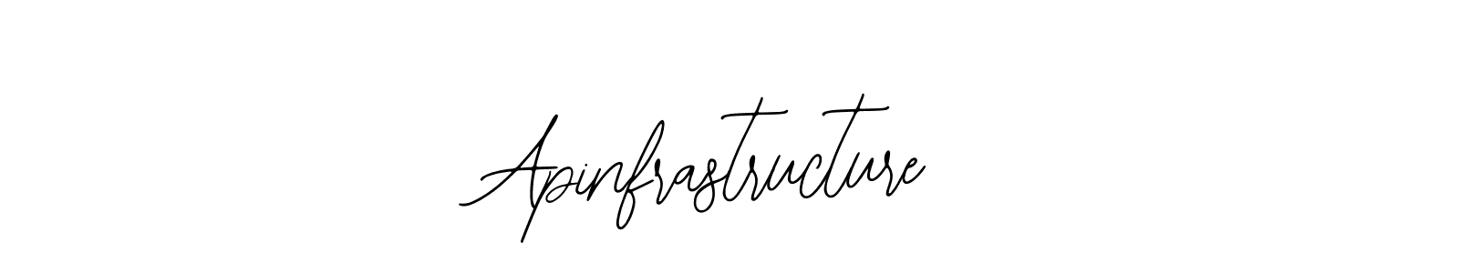 Make a beautiful signature design for name Apinfrastructure. Use this online signature maker to create a handwritten signature for free. Apinfrastructure signature style 12 images and pictures png