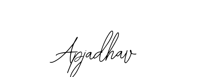 The best way (Bearetta-2O07w) to make a short signature is to pick only two or three words in your name. The name Apjadhav include a total of six letters. For converting this name. Apjadhav signature style 12 images and pictures png