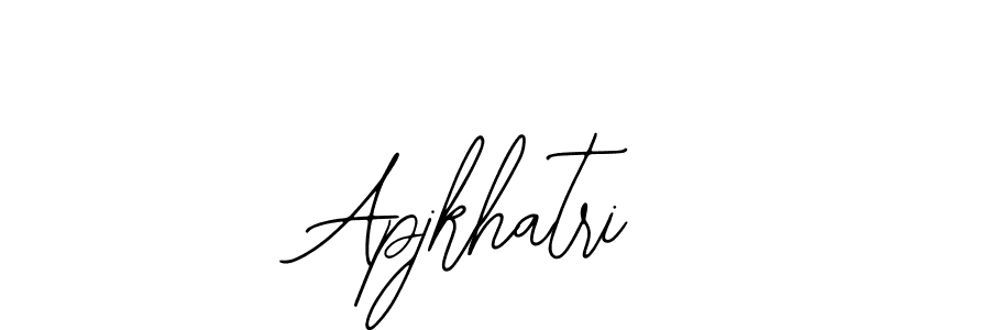 Design your own signature with our free online signature maker. With this signature software, you can create a handwritten (Bearetta-2O07w) signature for name Apjkhatri. Apjkhatri signature style 12 images and pictures png