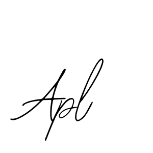 You should practise on your own different ways (Bearetta-2O07w) to write your name (Apl) in signature. don't let someone else do it for you. Apl signature style 12 images and pictures png