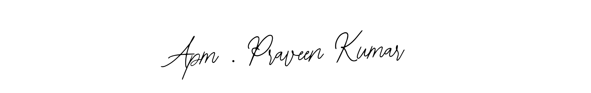 Make a beautiful signature design for name Apm . Praveen Kumar. With this signature (Bearetta-2O07w) style, you can create a handwritten signature for free. Apm . Praveen Kumar signature style 12 images and pictures png