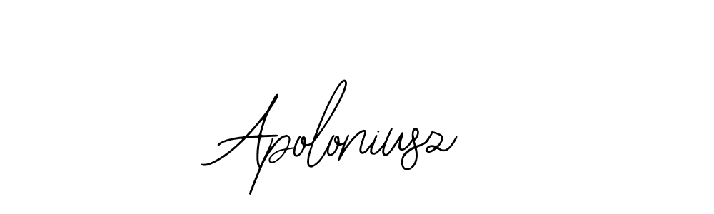 How to make Apoloniusz signature? Bearetta-2O07w is a professional autograph style. Create handwritten signature for Apoloniusz name. Apoloniusz signature style 12 images and pictures png