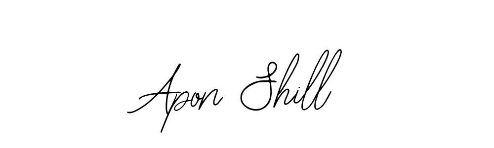 Bearetta-2O07w is a professional signature style that is perfect for those who want to add a touch of class to their signature. It is also a great choice for those who want to make their signature more unique. Get Apon Shill name to fancy signature for free. Apon Shill signature style 12 images and pictures png