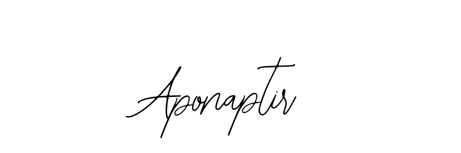 Use a signature maker to create a handwritten signature online. With this signature software, you can design (Bearetta-2O07w) your own signature for name Aponaptir. Aponaptir signature style 12 images and pictures png
