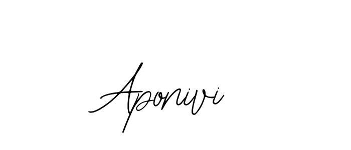 if you are searching for the best signature style for your name Aponivi. so please give up your signature search. here we have designed multiple signature styles  using Bearetta-2O07w. Aponivi signature style 12 images and pictures png