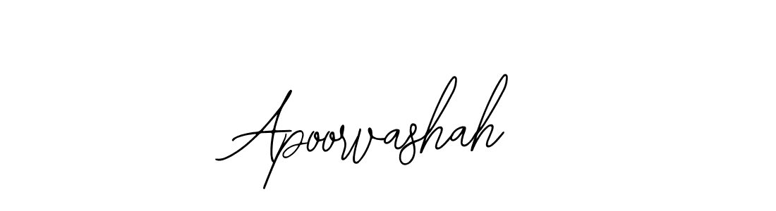 Design your own signature with our free online signature maker. With this signature software, you can create a handwritten (Bearetta-2O07w) signature for name Apoorvashah. Apoorvashah signature style 12 images and pictures png