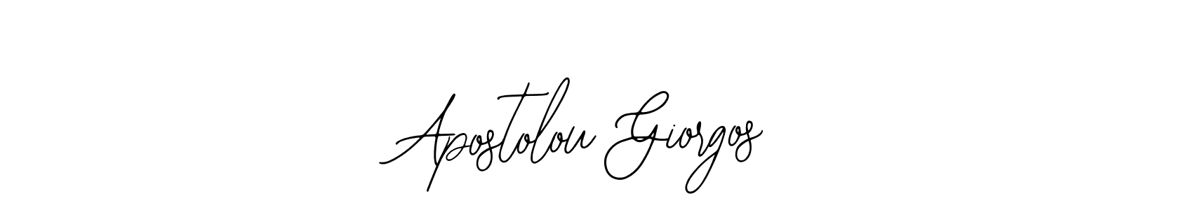 The best way (Bearetta-2O07w) to make a short signature is to pick only two or three words in your name. The name Apostolou Giorgos include a total of six letters. For converting this name. Apostolou Giorgos signature style 12 images and pictures png