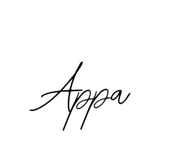 Design your own signature with our free online signature maker. With this signature software, you can create a handwritten (Bearetta-2O07w) signature for name Appa. Appa signature style 12 images and pictures png
