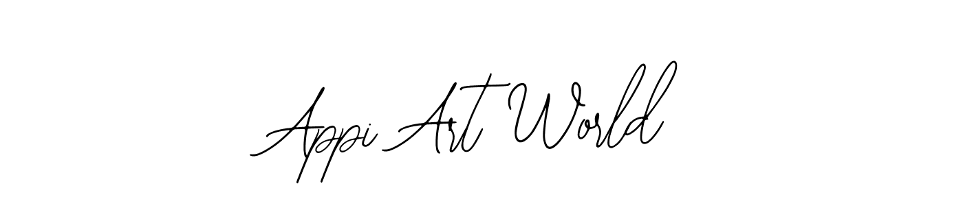 Make a beautiful signature design for name Appi Art World. With this signature (Bearetta-2O07w) style, you can create a handwritten signature for free. Appi Art World signature style 12 images and pictures png
