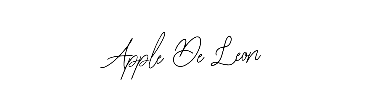 How to make Apple De Leon signature? Bearetta-2O07w is a professional autograph style. Create handwritten signature for Apple De Leon name. Apple De Leon signature style 12 images and pictures png