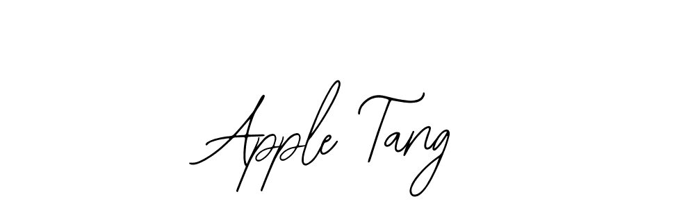 You should practise on your own different ways (Bearetta-2O07w) to write your name (Apple Tang) in signature. don't let someone else do it for you. Apple Tang signature style 12 images and pictures png