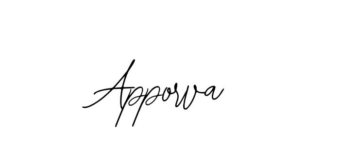 Also You can easily find your signature by using the search form. We will create Apporva name handwritten signature images for you free of cost using Bearetta-2O07w sign style. Apporva signature style 12 images and pictures png