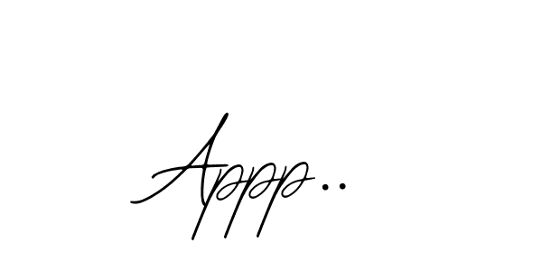 It looks lik you need a new signature style for name Appp... Design unique handwritten (Bearetta-2O07w) signature with our free signature maker in just a few clicks. Appp.. signature style 12 images and pictures png