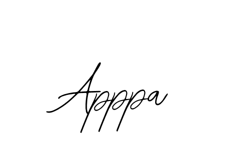 You should practise on your own different ways (Bearetta-2O07w) to write your name (Apppa) in signature. don't let someone else do it for you. Apppa signature style 12 images and pictures png