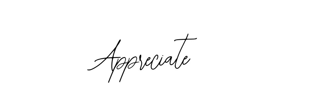 How to Draw Appreciate signature style? Bearetta-2O07w is a latest design signature styles for name Appreciate. Appreciate signature style 12 images and pictures png