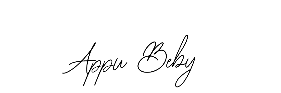 How to make Appu Beby signature? Bearetta-2O07w is a professional autograph style. Create handwritten signature for Appu Beby name. Appu Beby signature style 12 images and pictures png