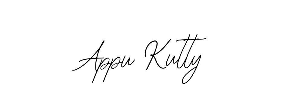 if you are searching for the best signature style for your name Appu Kutty. so please give up your signature search. here we have designed multiple signature styles  using Bearetta-2O07w. Appu Kutty signature style 12 images and pictures png