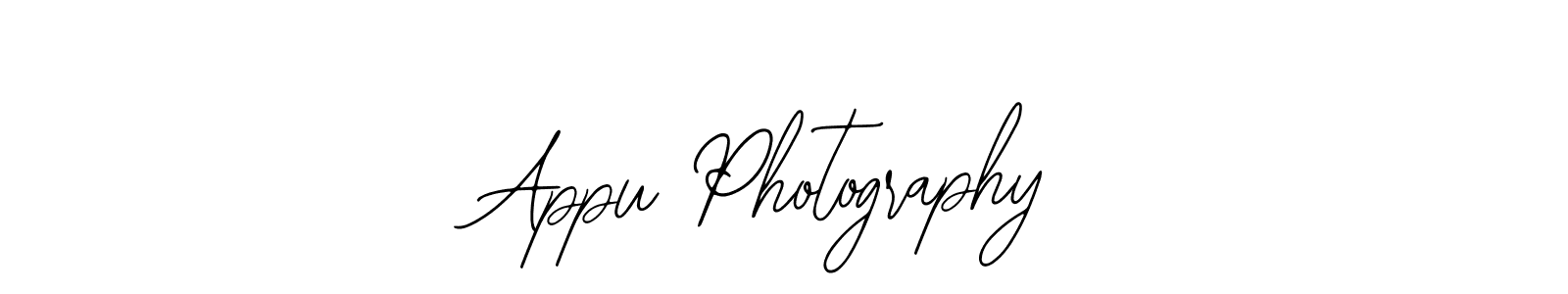 Create a beautiful signature design for name Appu Photography. With this signature (Bearetta-2O07w) fonts, you can make a handwritten signature for free. Appu Photography signature style 12 images and pictures png