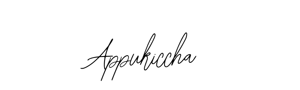 The best way (Bearetta-2O07w) to make a short signature is to pick only two or three words in your name. The name Appukiccha include a total of six letters. For converting this name. Appukiccha signature style 12 images and pictures png