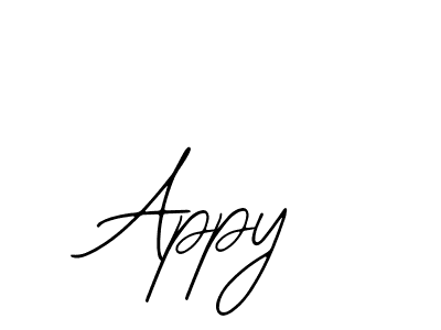 The best way (Bearetta-2O07w) to make a short signature is to pick only two or three words in your name. The name Appy include a total of six letters. For converting this name. Appy signature style 12 images and pictures png