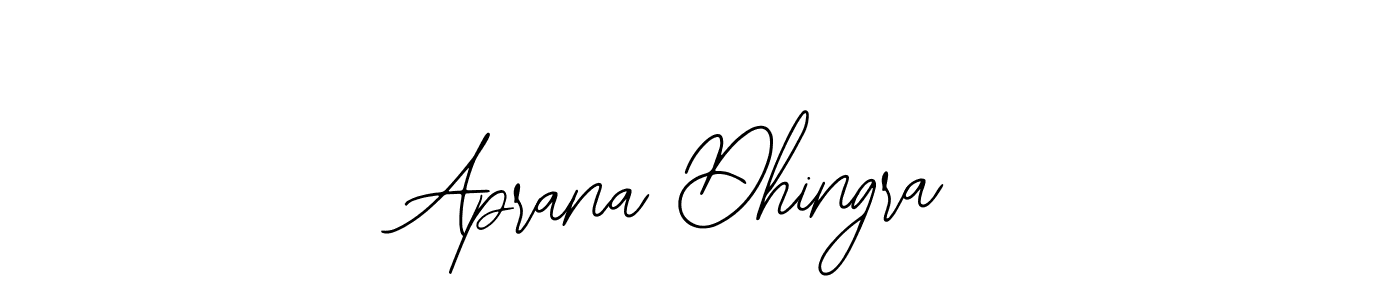 Similarly Bearetta-2O07w is the best handwritten signature design. Signature creator online .You can use it as an online autograph creator for name Aprana Dhingra. Aprana Dhingra signature style 12 images and pictures png