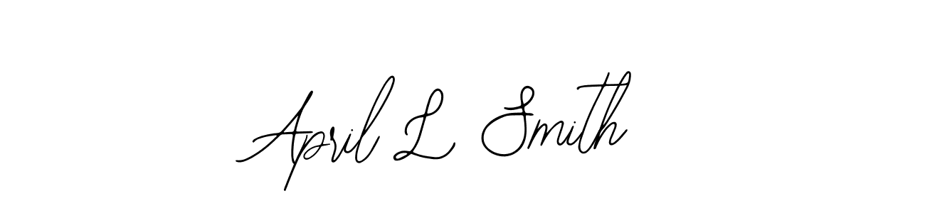 Create a beautiful signature design for name April L Smith. With this signature (Bearetta-2O07w) fonts, you can make a handwritten signature for free. April L Smith signature style 12 images and pictures png