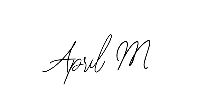 Make a beautiful signature design for name April M. With this signature (Bearetta-2O07w) style, you can create a handwritten signature for free. April M signature style 12 images and pictures png