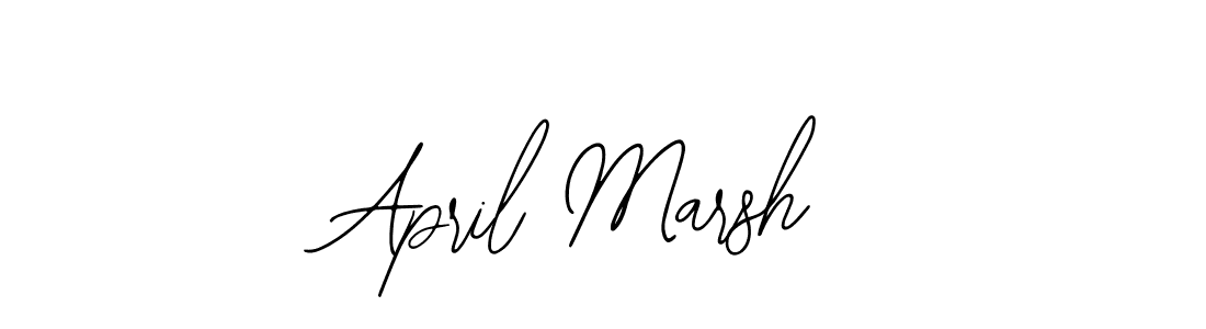 The best way (Bearetta-2O07w) to make a short signature is to pick only two or three words in your name. The name April Marsh include a total of six letters. For converting this name. April Marsh signature style 12 images and pictures png
