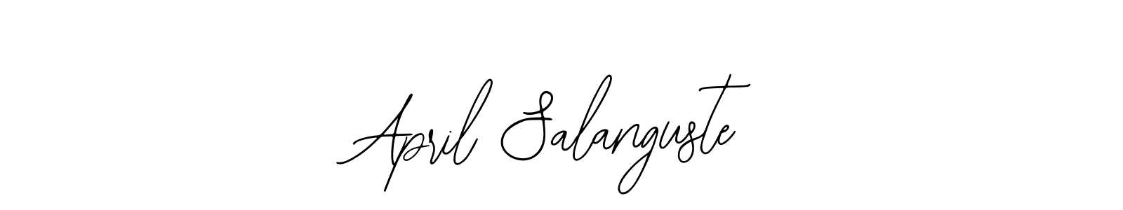 if you are searching for the best signature style for your name April Salanguste. so please give up your signature search. here we have designed multiple signature styles  using Bearetta-2O07w. April Salanguste signature style 12 images and pictures png